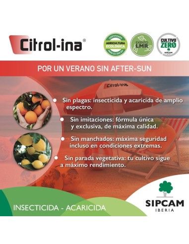 CITROL-INA Aceite de Parafina. Insecticida de contacto